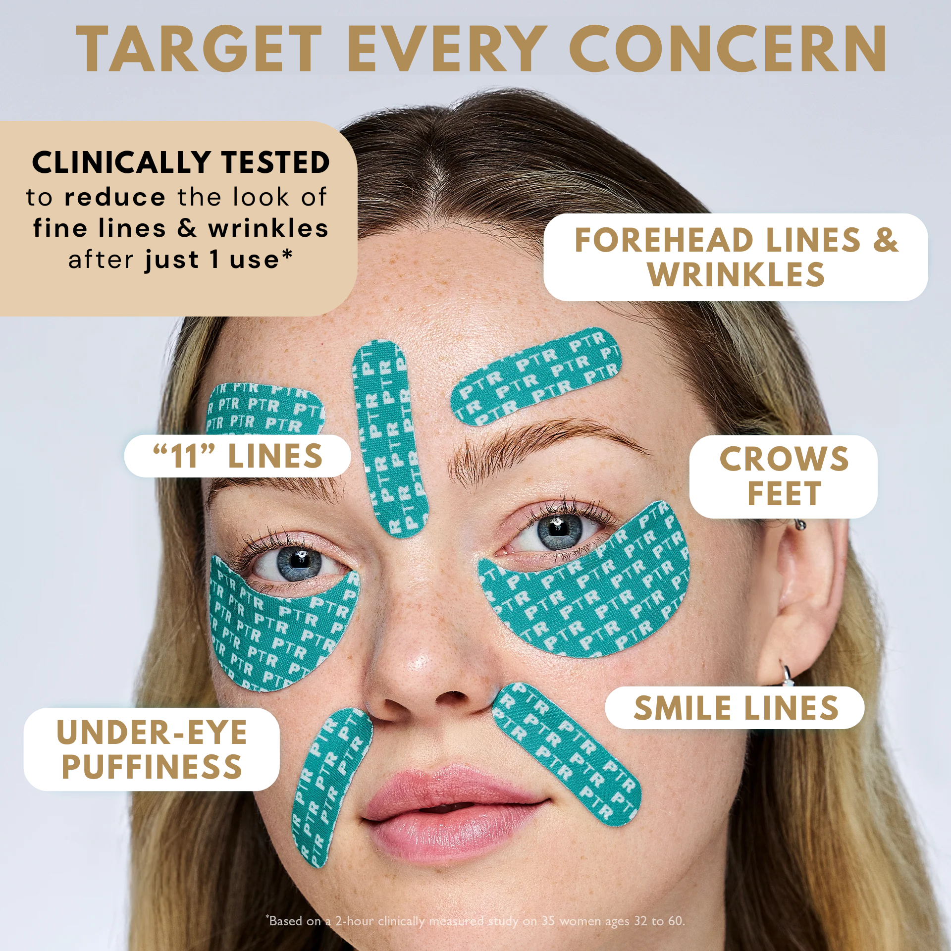 Peptide-Infused Face & Eye Tape