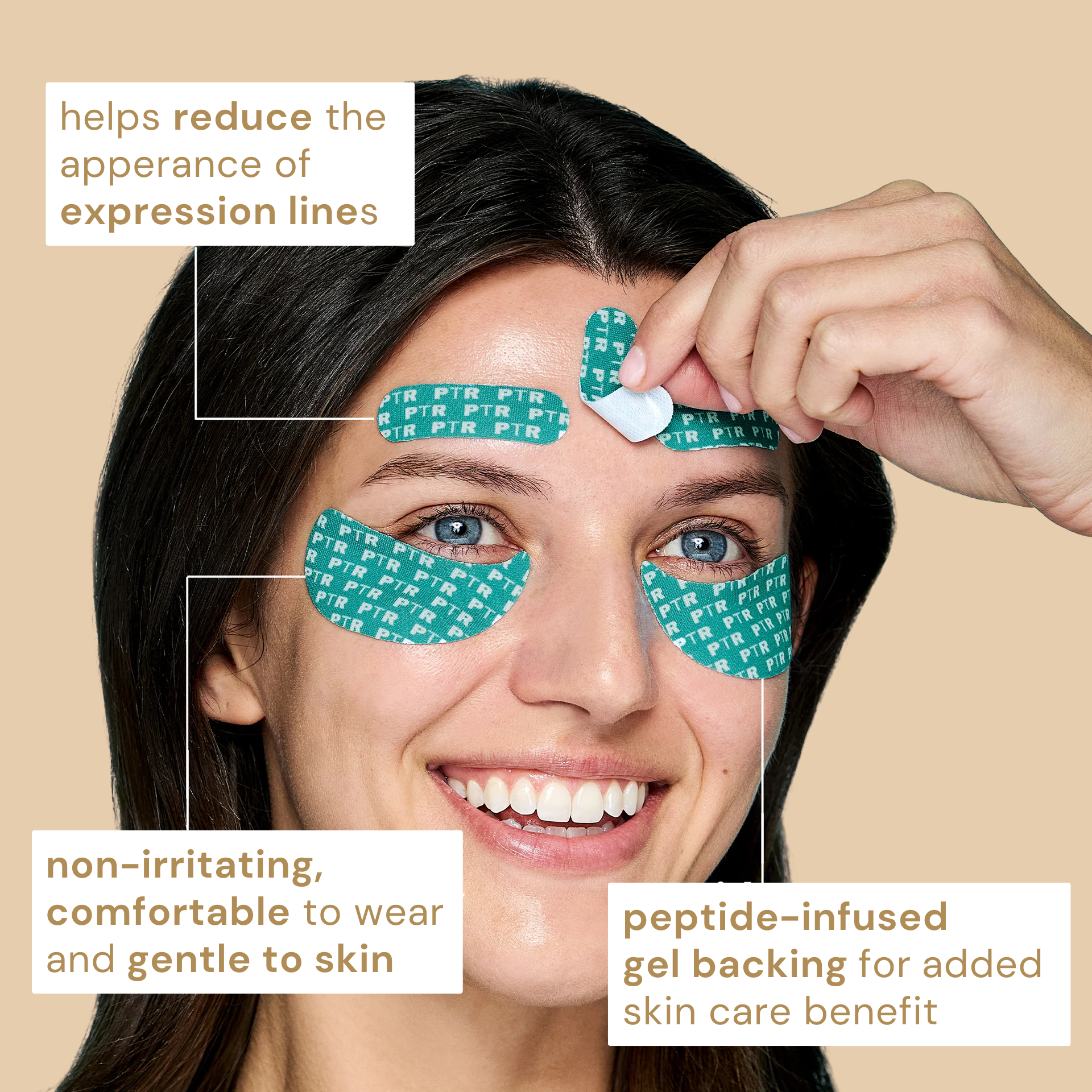 Peptide-Infused Face & Eye Tape